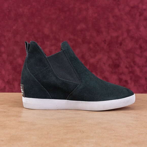 Sorel Wmn Out N About Slip Wedge Waterproof Pale Black Suede Ankle Boots Sz 11 - Picture 7 of 7